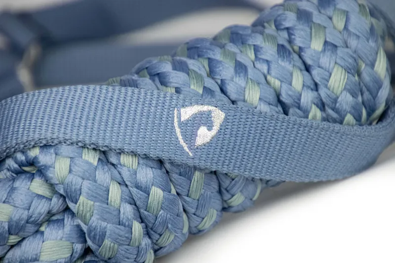 Hy Equestrian Synergy Head Collar and Lead Rope - Riviera/Silver-2